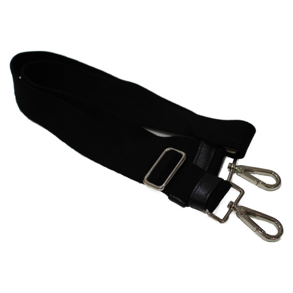 Prada Kanapa Handbag Canvas Cow Pattern Black Ivory - Picture 16 of 16